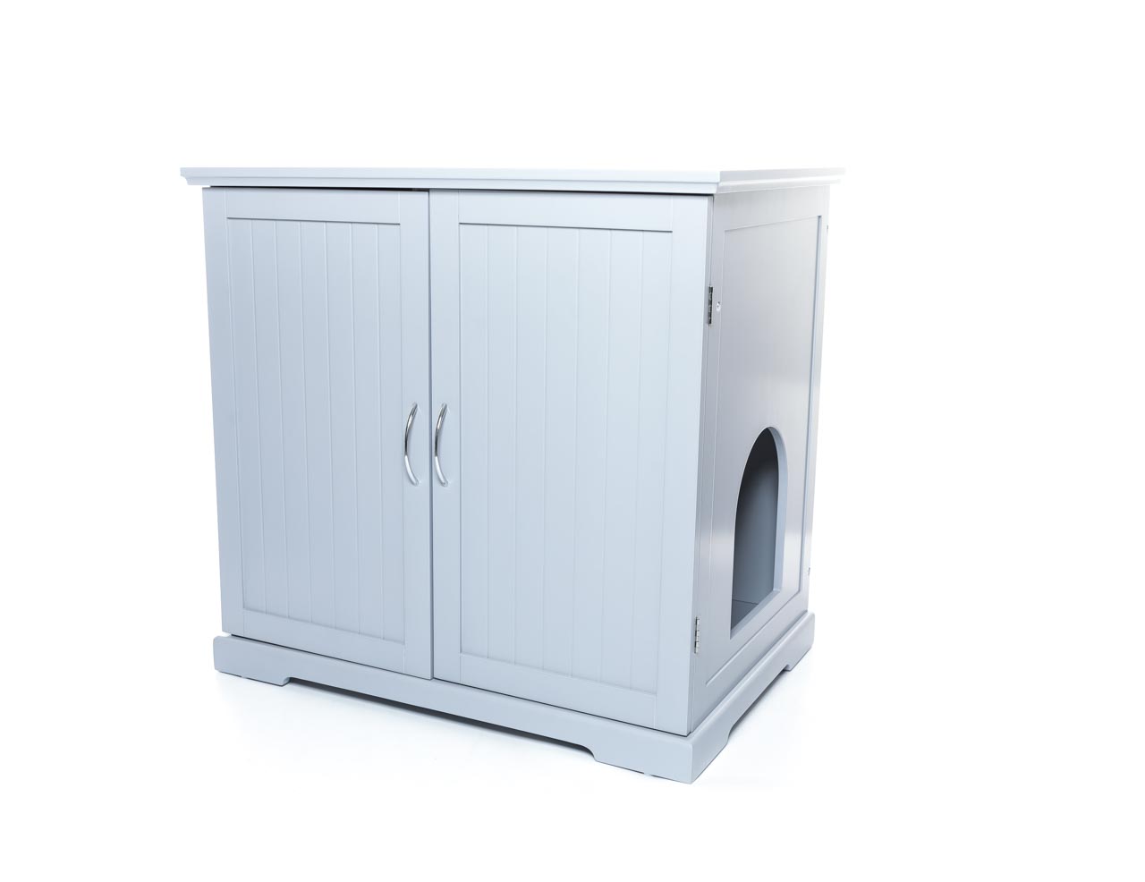 XL Wainscot Panel Cat Litter Enclosure with Drawer