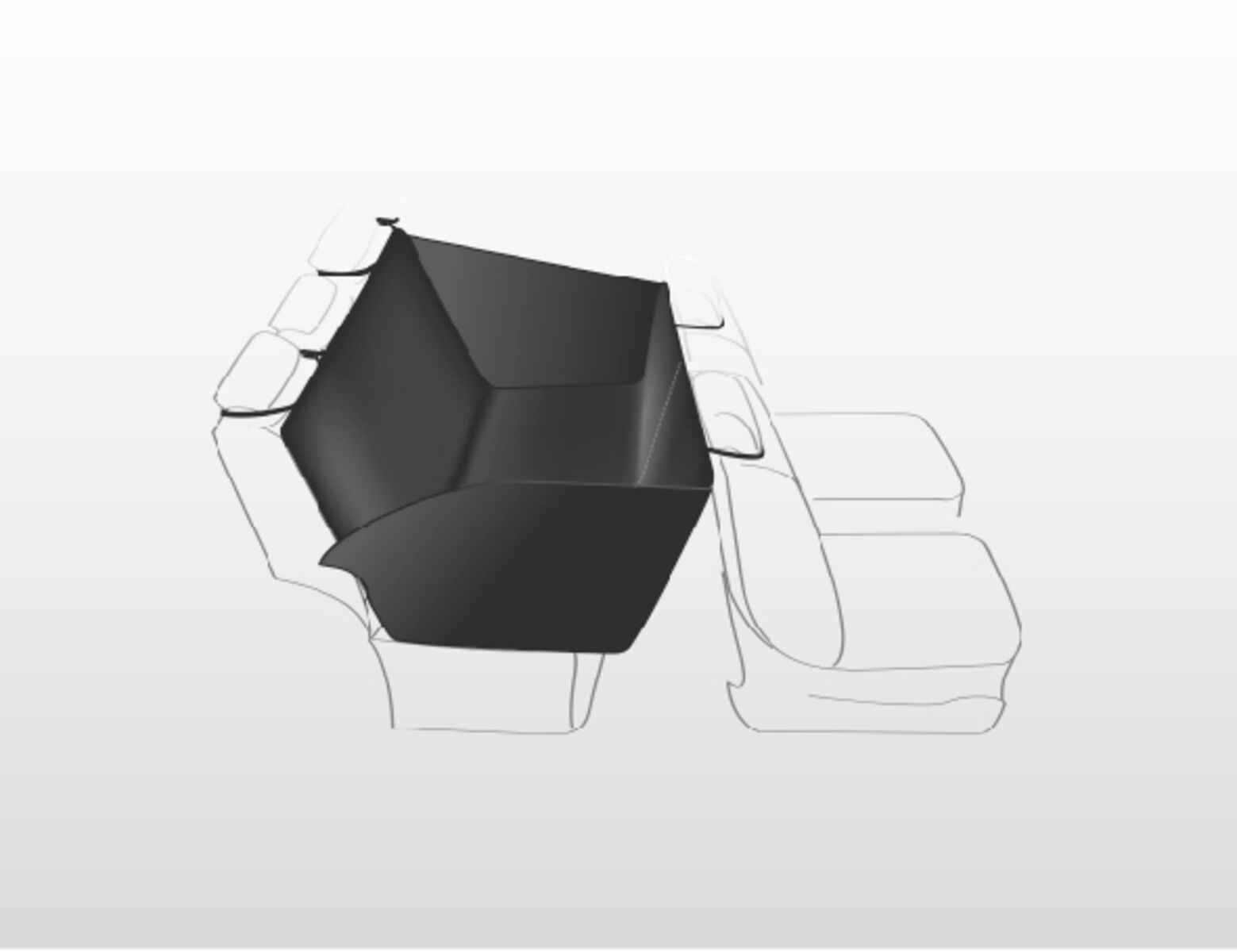 Teilbare Auto Schondecke mit Seitenteilen 13203 von TRIXIE günstig