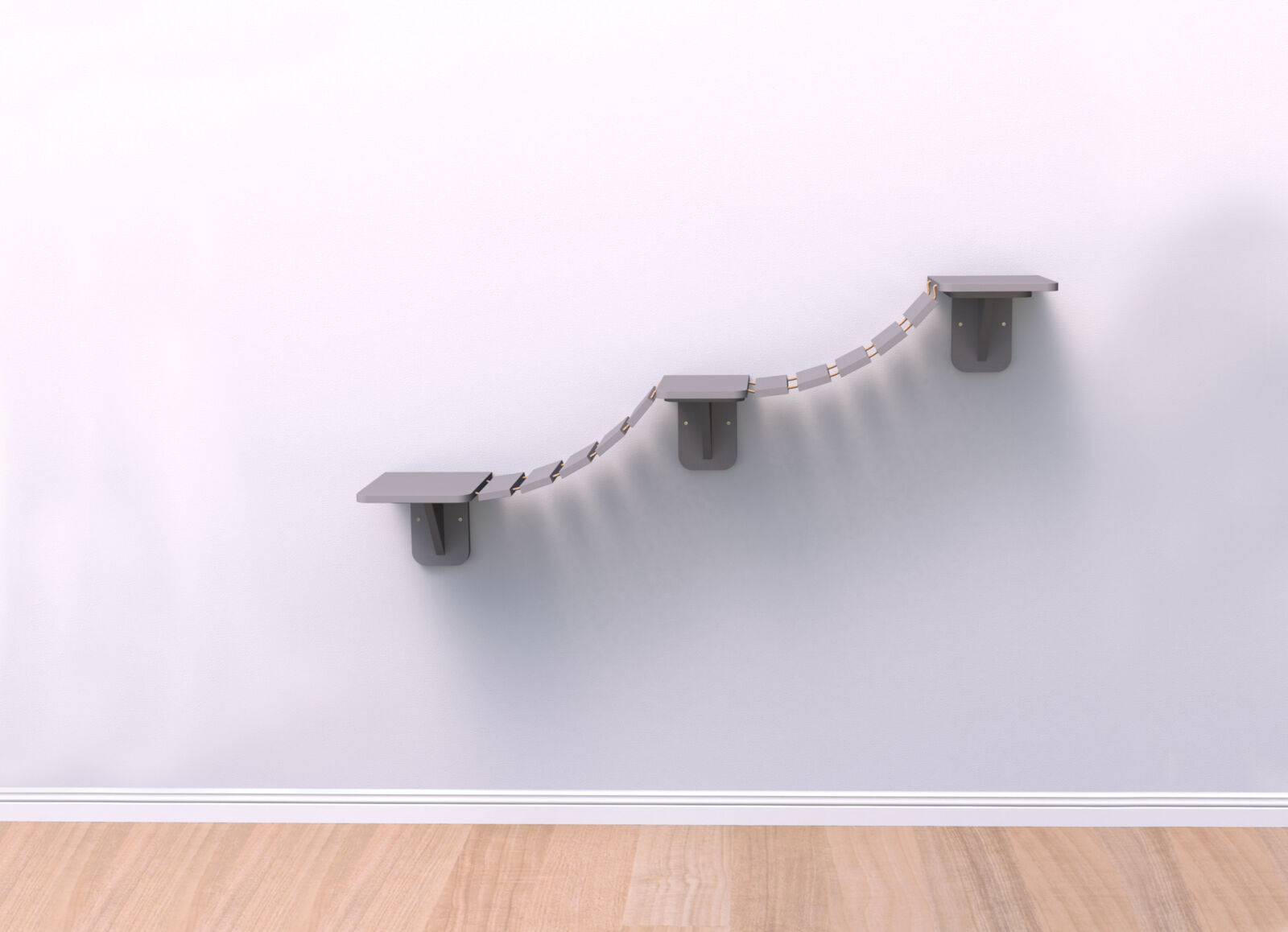Escalera para Gatos TRIXIE Trixie, Escada de escalada para montar na parede  150 × 30 cm, branco