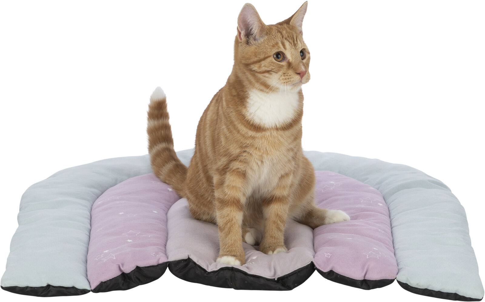 Trixie Liegematte Patchwork Für Hunde & Katzen – 80x55 Cm, Blau/grün, Rutschfeste Unterseite, Waschbar