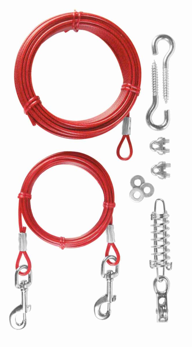 Tie-out Cable With Pulley For Dogs