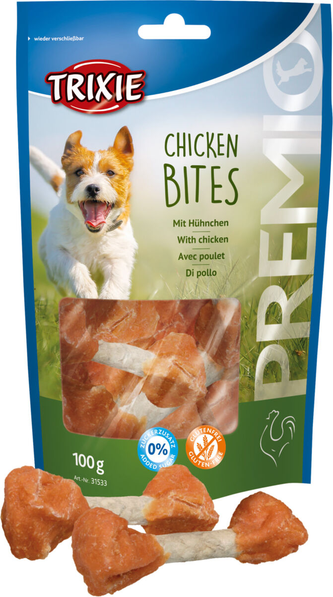 TRIXIE Premio Chicken Bites - 300 g : : Animalerie