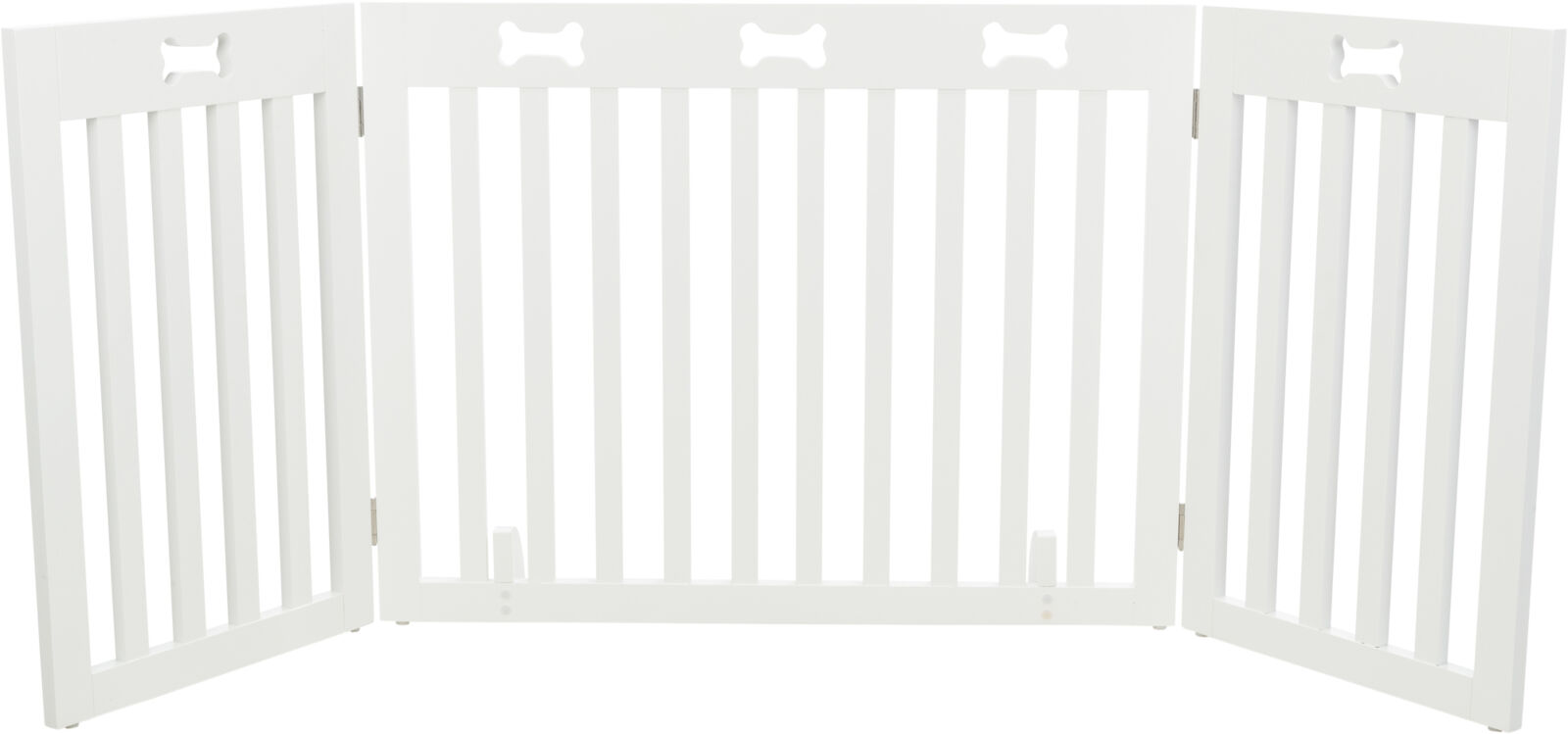 Trixie Barrière pour chiens, MDF, 3 parts, 82–124 × 61 cm, blanc