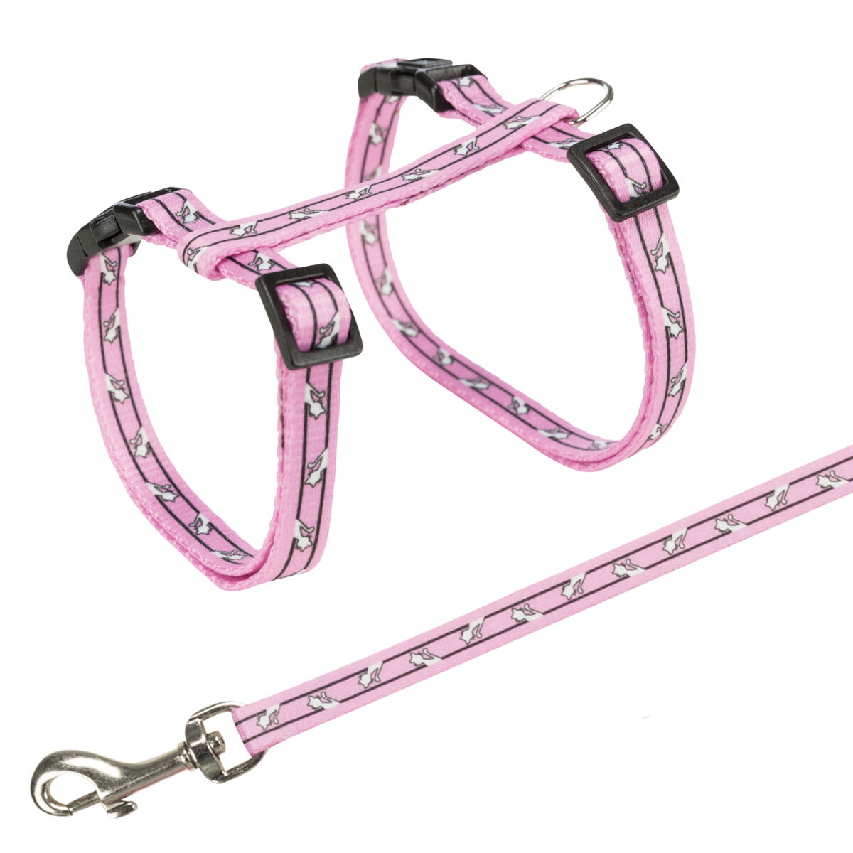 Pettorina Per Gatti TRIXIE Con Guinzaglio - Nylon, Regolabile 22-42cm