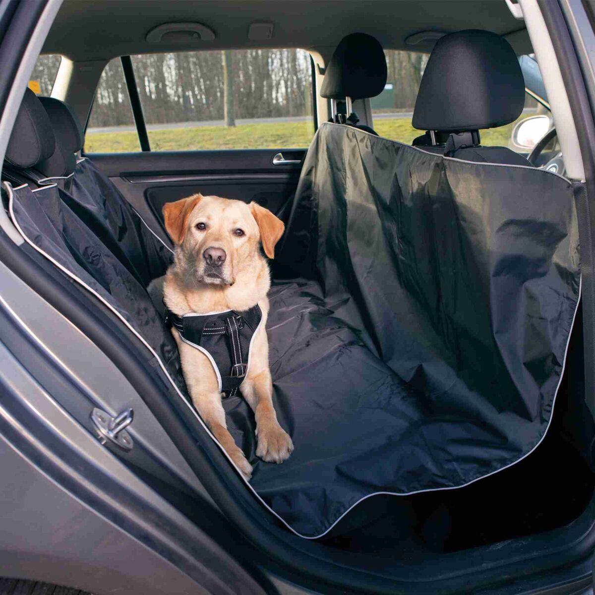 TRIXIE Protection noire de siège-auto pour chiens