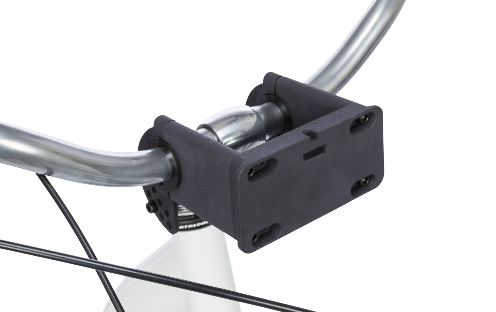 Support Pour Panier Avant De Vélo - Fixation Potence En Acier - Noir - Randonnée