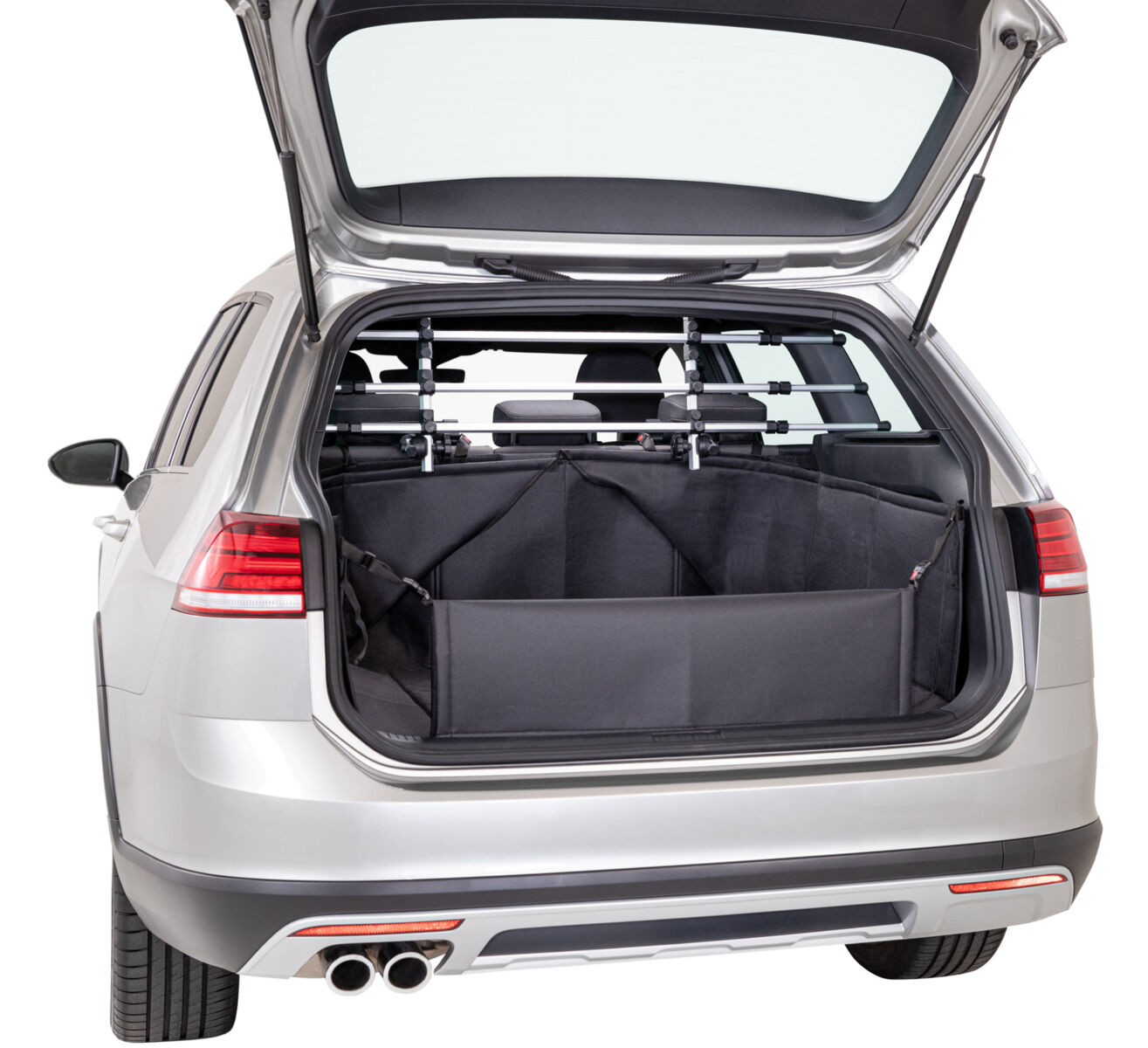 TRIXIE Kofferraumschutzdecke mit Stoßstangenschutz Beige und