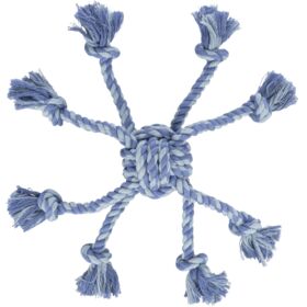 Rope toy with woven-in ball