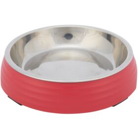 Bowl, melamine/stainless steel