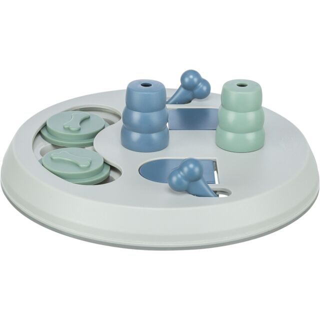 Gioco Intelligenza Per Cani TRIXIE Flip Board - Livello Medio 2/3, Ø23cm Con Birilli E Nicchie - Foto 6