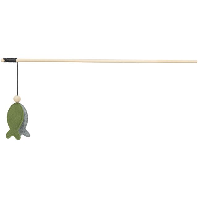 Play fishing rod for cats with fish, catnip and crackling effect, 48 cm