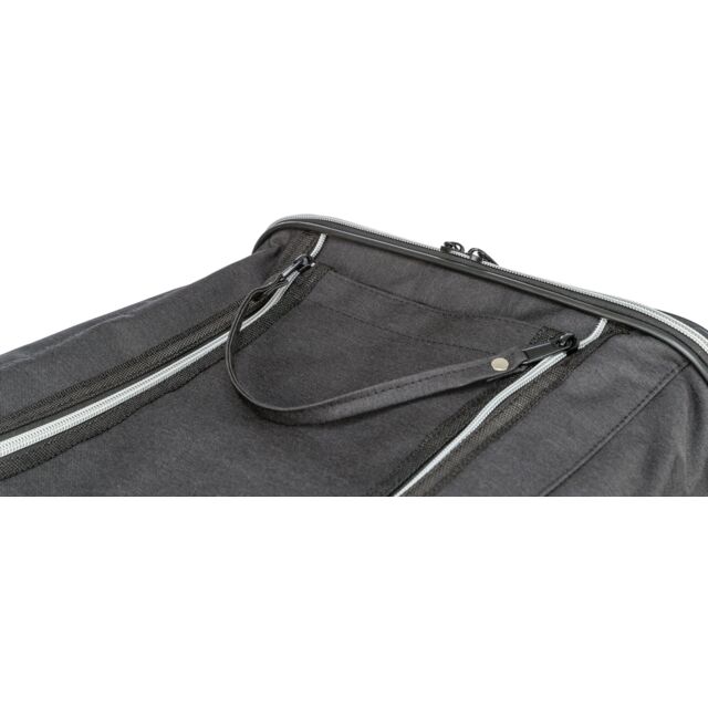 Trixie Borsa Aereo Per Cani 55x23x40cm | Imbarcabile Come Bagaglio A Mano | Nero/Grigio | Per Viaggi Sicuri - Foto 12