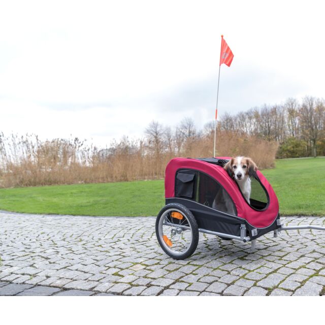 Trixie Remorque vélo pliable pour chien ou chat jusqu'à 22 kg