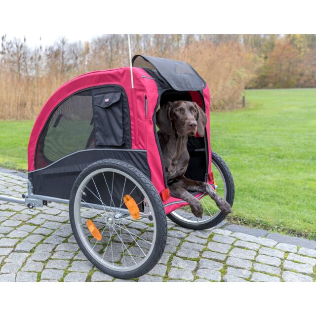 Trixie Remorque vélo pliable pour chien ou chat jusqu'à 22 kg