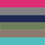 fuchsia, graphite, indigo, forest, hazelnut, ocean 