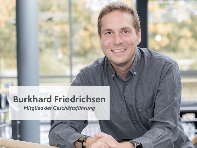Porträt von Burkhard Friedrichsen, Mitglied der Geschäftsführung.