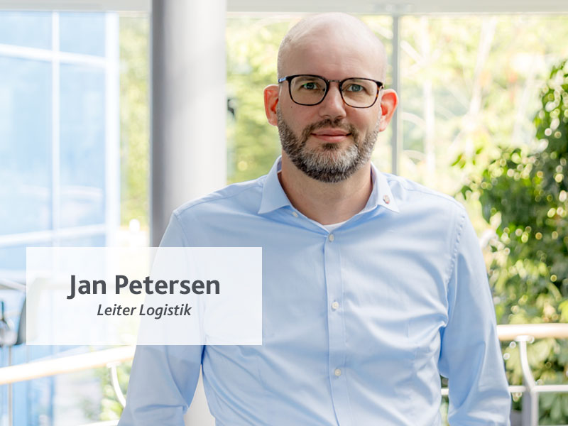 Porträt von Jan Petersen, Leiter Logistik.