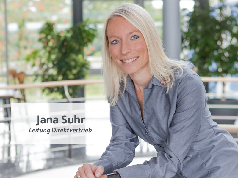 Porträt von Jana Suhr, Leitung Direktvertrieb