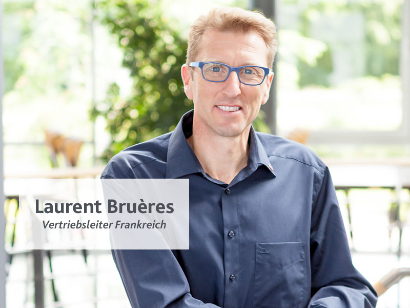 Porträt von Laurent Bruères, Vertriebsleiter Frankreich.
