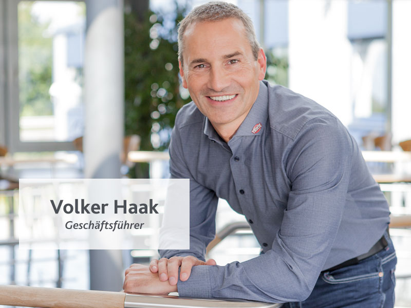 Porträt von Volker Haak, Geschäftsführer.