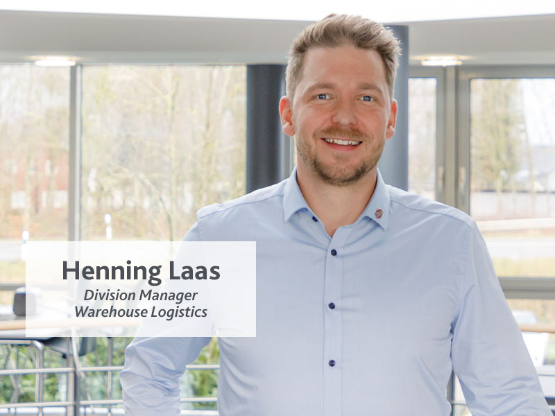 Portrait of Henning Laas, Division Manager Warehouse Logistics