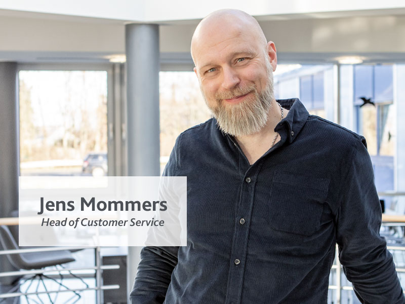 Portrait of Jens Mommers, Head of Customer Service