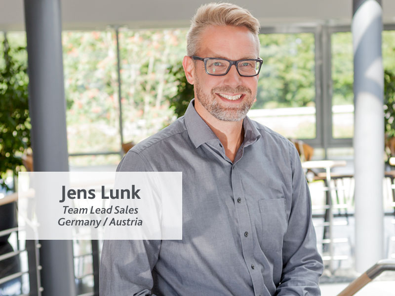 Portrait of Jens Lunk, Team Leader Sales DE/AT
