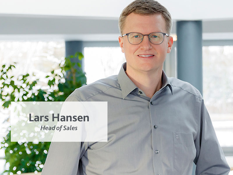 Portrait of Lars Hansen, Head of Sales.