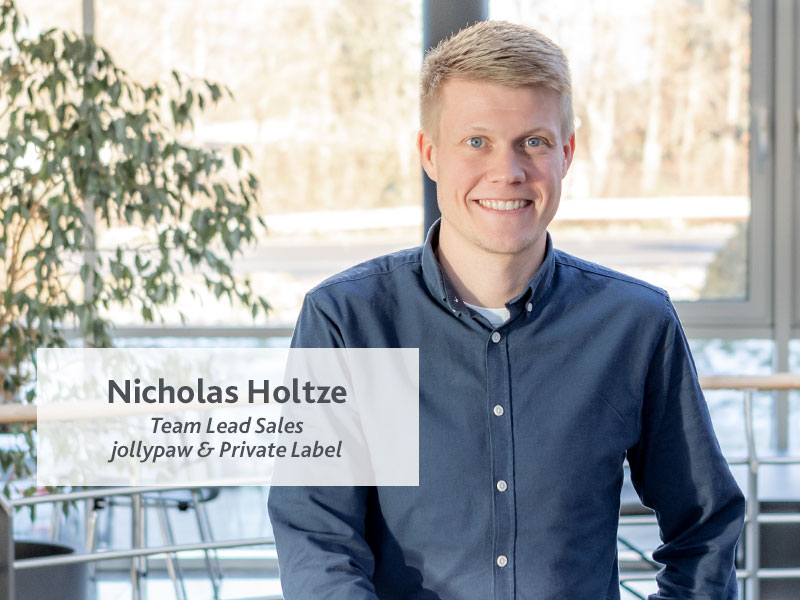 Portrait of Nicholas Holtze, Team Lead Sales, jollypaw & Private Label