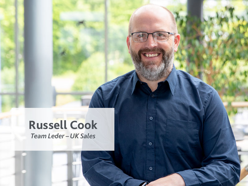 Portrait of Russell Cook, Team Lead Sales UK