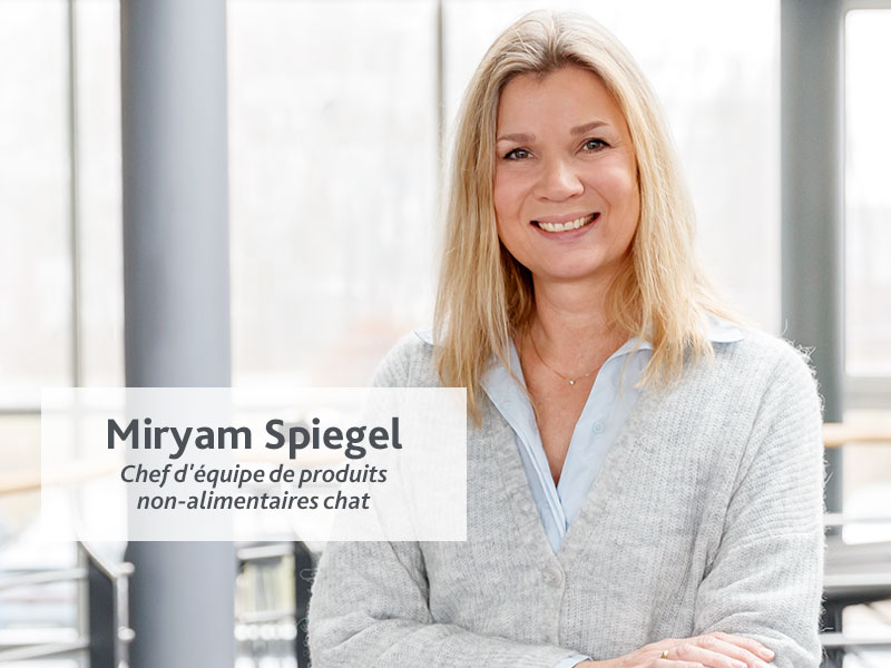 Portrait de Miryam Spiegel, Responsable d'équipe gestion des produits Non-Food Chat