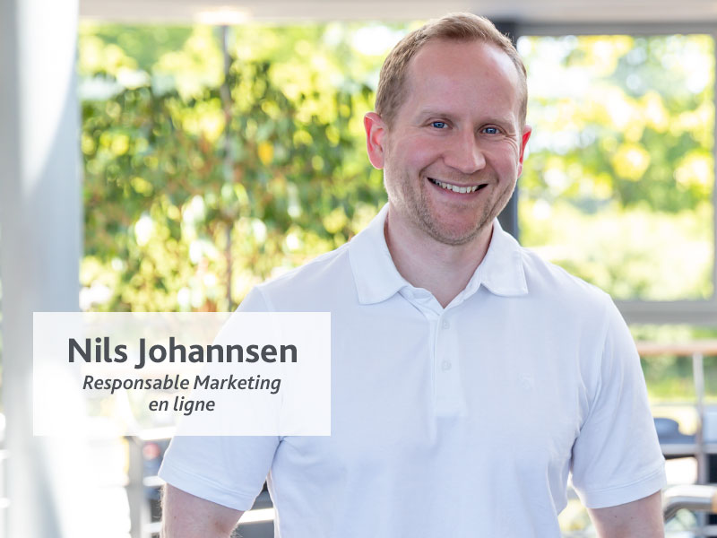 Portrait de Nils Johannsen, responsable marketing en ligne