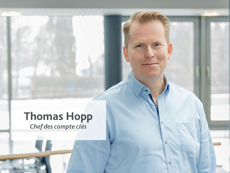 Portrait de Thomas Hopp, chef des comptes clés.