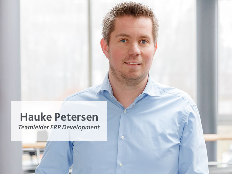 Portret van Hauke Petersen, Teamleider ERP Development