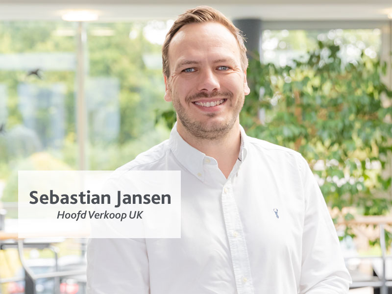 Portret van Sebastian Jansen – Verkoopdirecteur Verenigd Koninkrijk